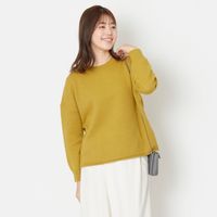 n.o.f.l/アルパカウール丸首プルオーバー